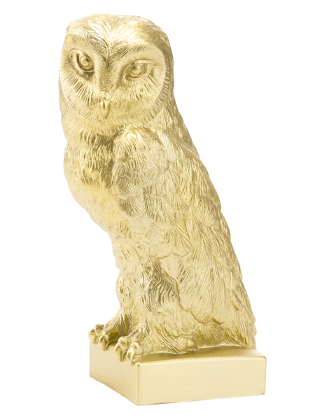 Owl in Gold by Ottmar Hörl